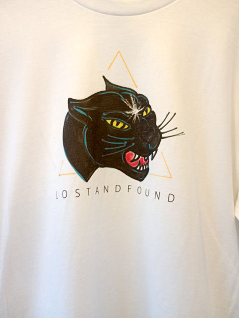 LOST AND FOUND BLACK PANTHER LONG SLEEVE TEE