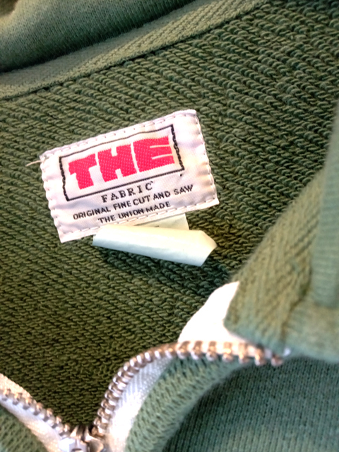 THE UNION / THE FABRIC  ”HAIF ZIP COLOR SWEAT" #1
